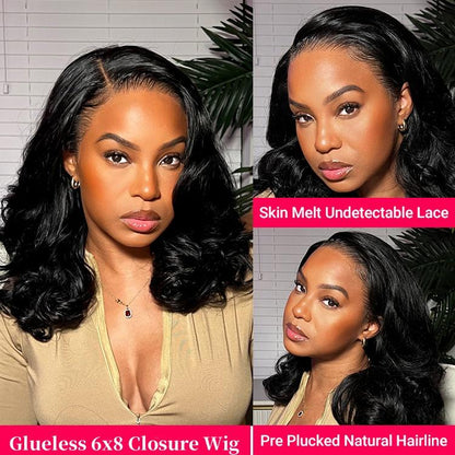 🔥 Final 4 Hours: 49%OFF+ 🔥 Free Shipping:🌸Glueless LayerCut Wig 13x4 Lace Closure Wig Body Wave Pre Cut Pre Bleached Ready Go Wigs🌸