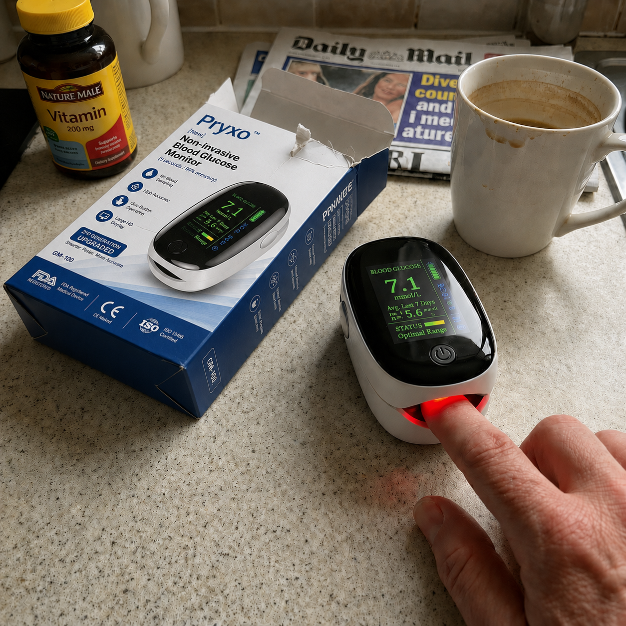 2026 Non-Invasive 5-Second Real-Time Metabolic Tracking Device – 99% Accuracy