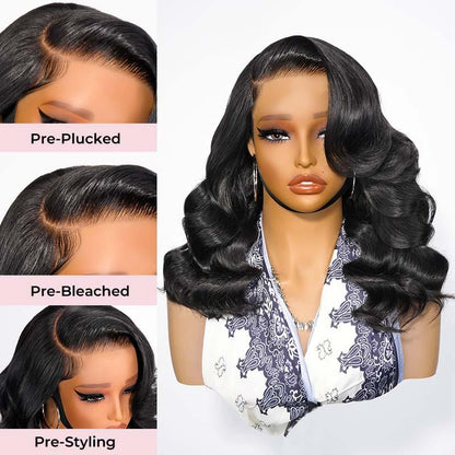 🔥 Final 4 Hours: 49%OFF+ 🔥 Free Shipping:🌸Glueless LayerCut Wig 13x4 Lace Closure Wig Body Wave Pre Cut Pre Bleached Ready Go Wigs🌸