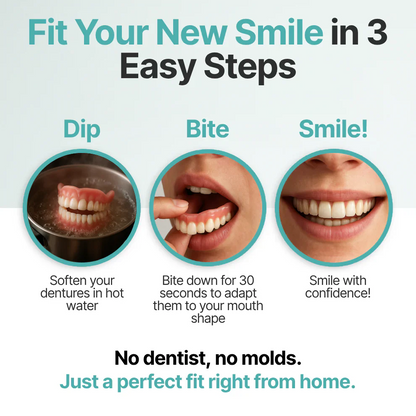 🌎Ends Today: 80% OFF!⏰FRASIRA™ Custom-Fit Smile Support Kit — Strong Suction Feel & Natural-Looking Fit